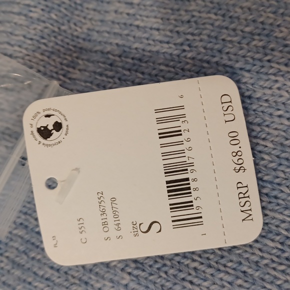 SALE! Free People heather blue,knit,mini skirt! SZ.S - Picture 5 of 6